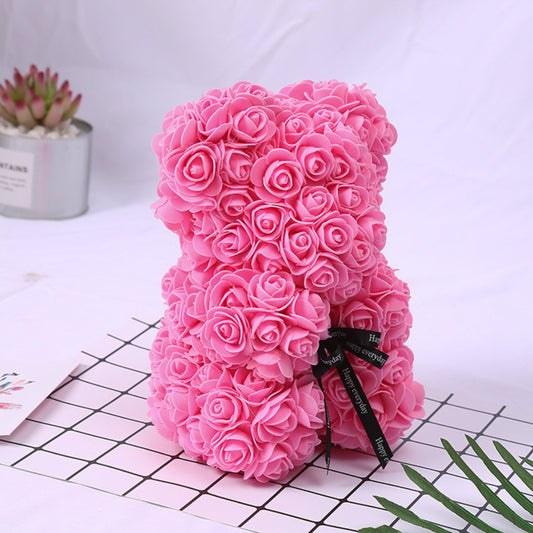 Lagre Rose Bear - Pink